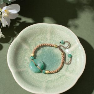 翡翠平安扣手链