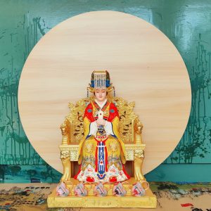 盐雕妈祖像非遗技艺家中供奉寺庙供奉